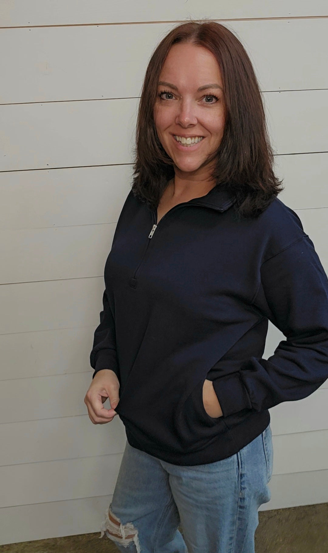 Half Zip Sweatshirt