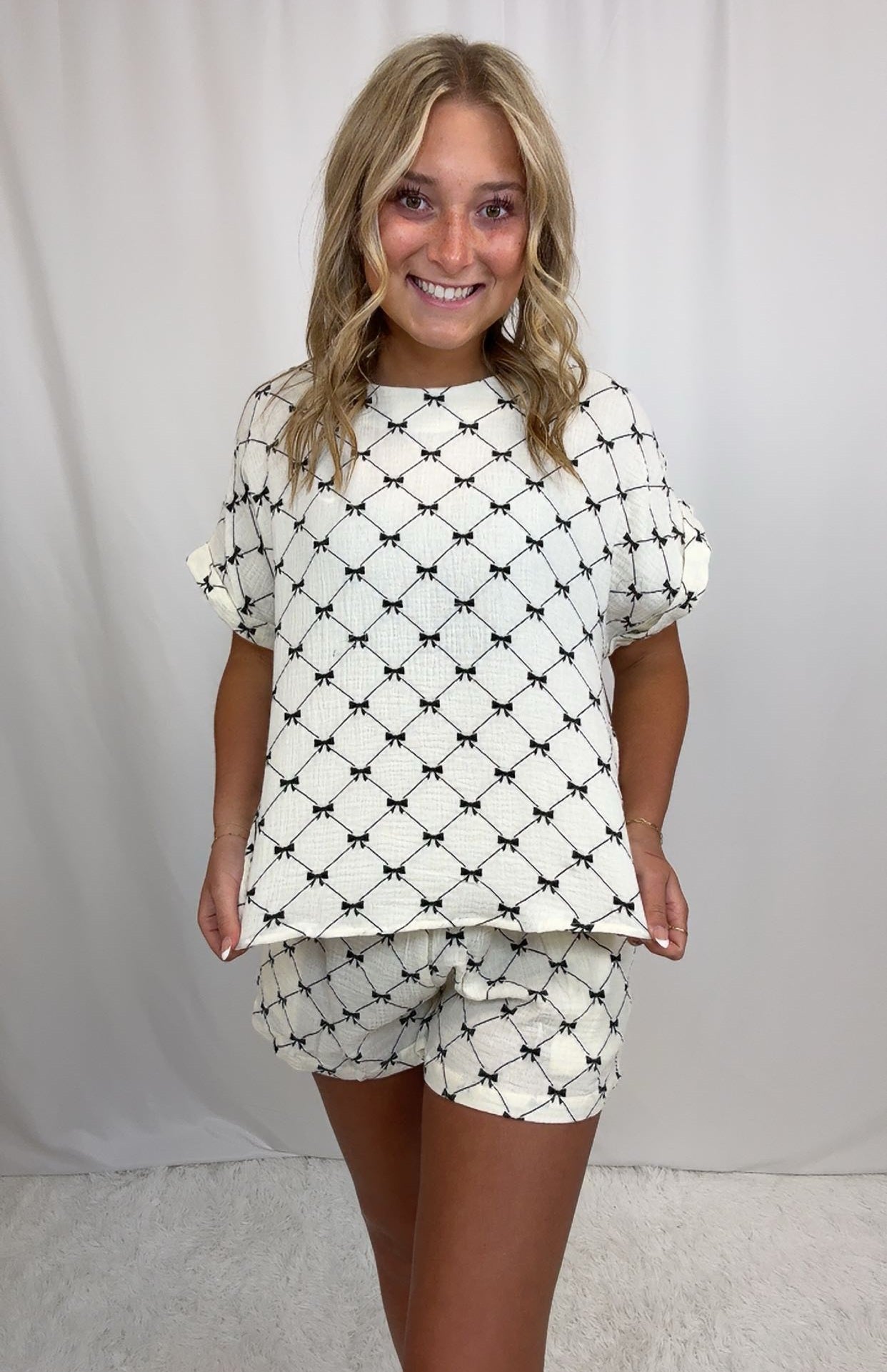Brielle Bow Short SET
