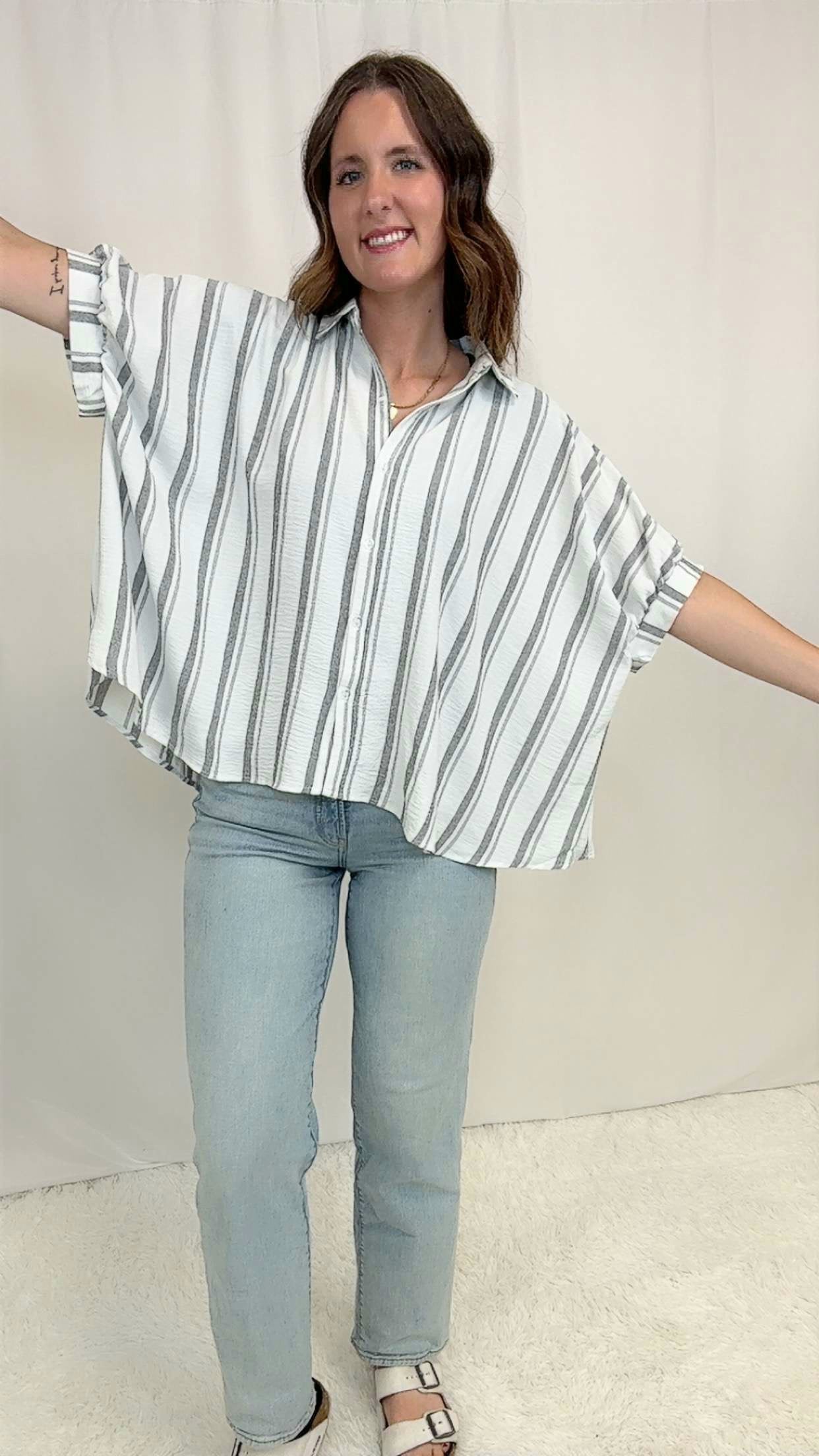 Shirley Stripe Blouse - SALE