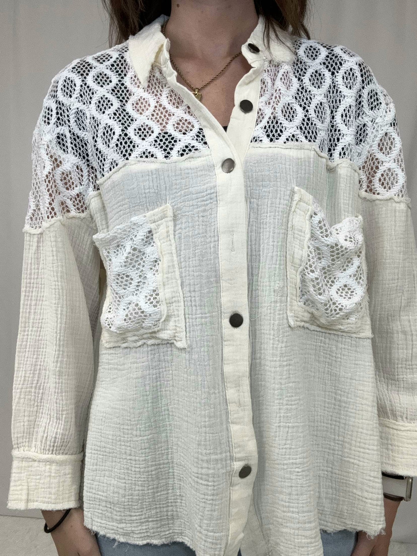 Nina Natural Panel Shirt