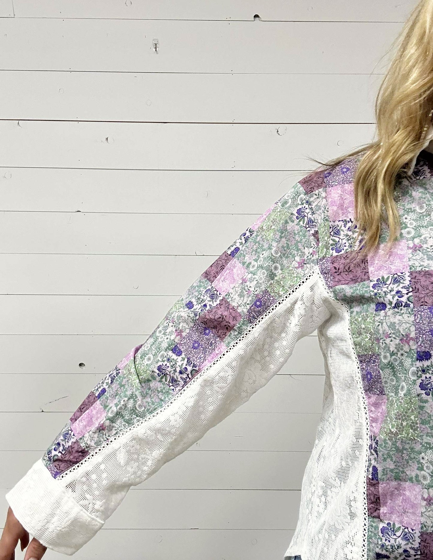 Mixed Print Blousem -sale