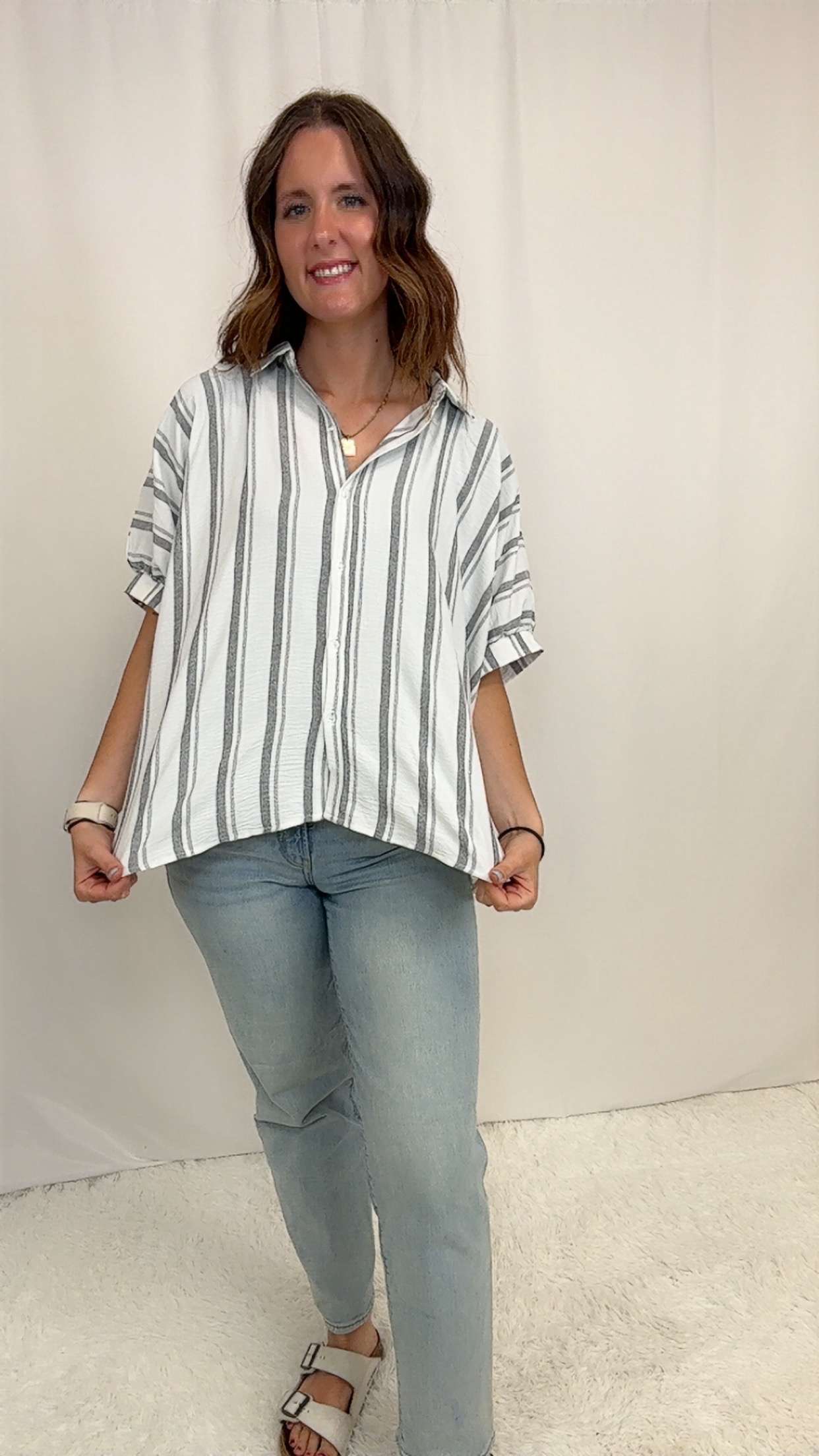 Shirley Stripe Blouse - SALE