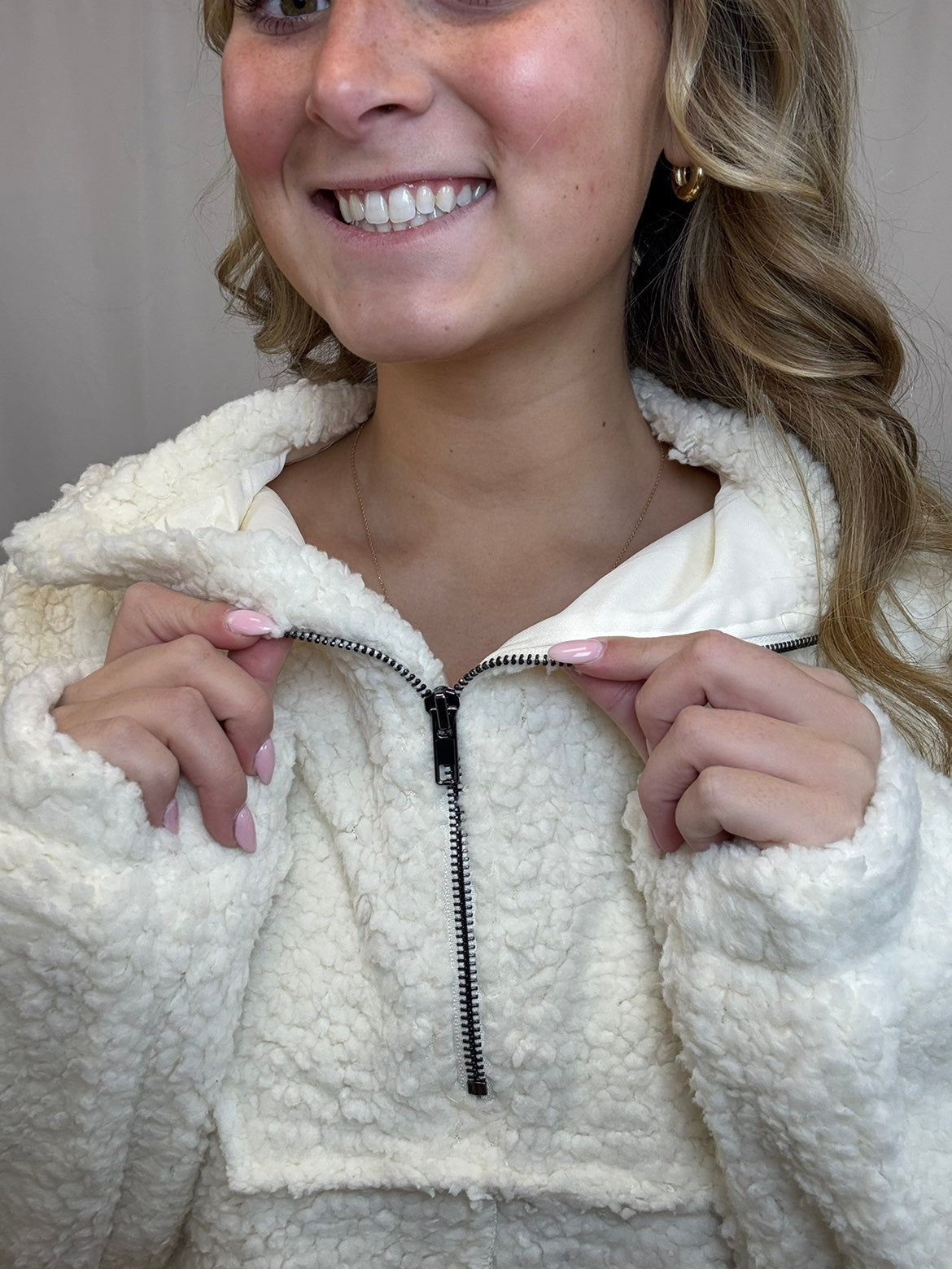 Cassie Cream Sherpa