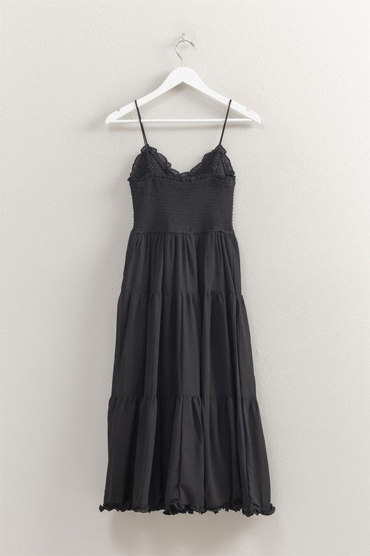 Diana Black Chiffon Dress
