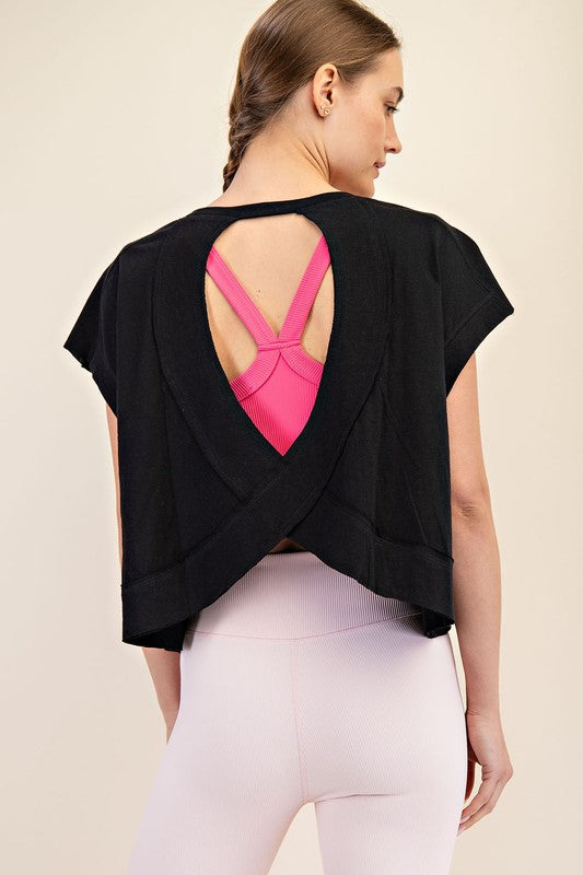 Slub Open Back Top
