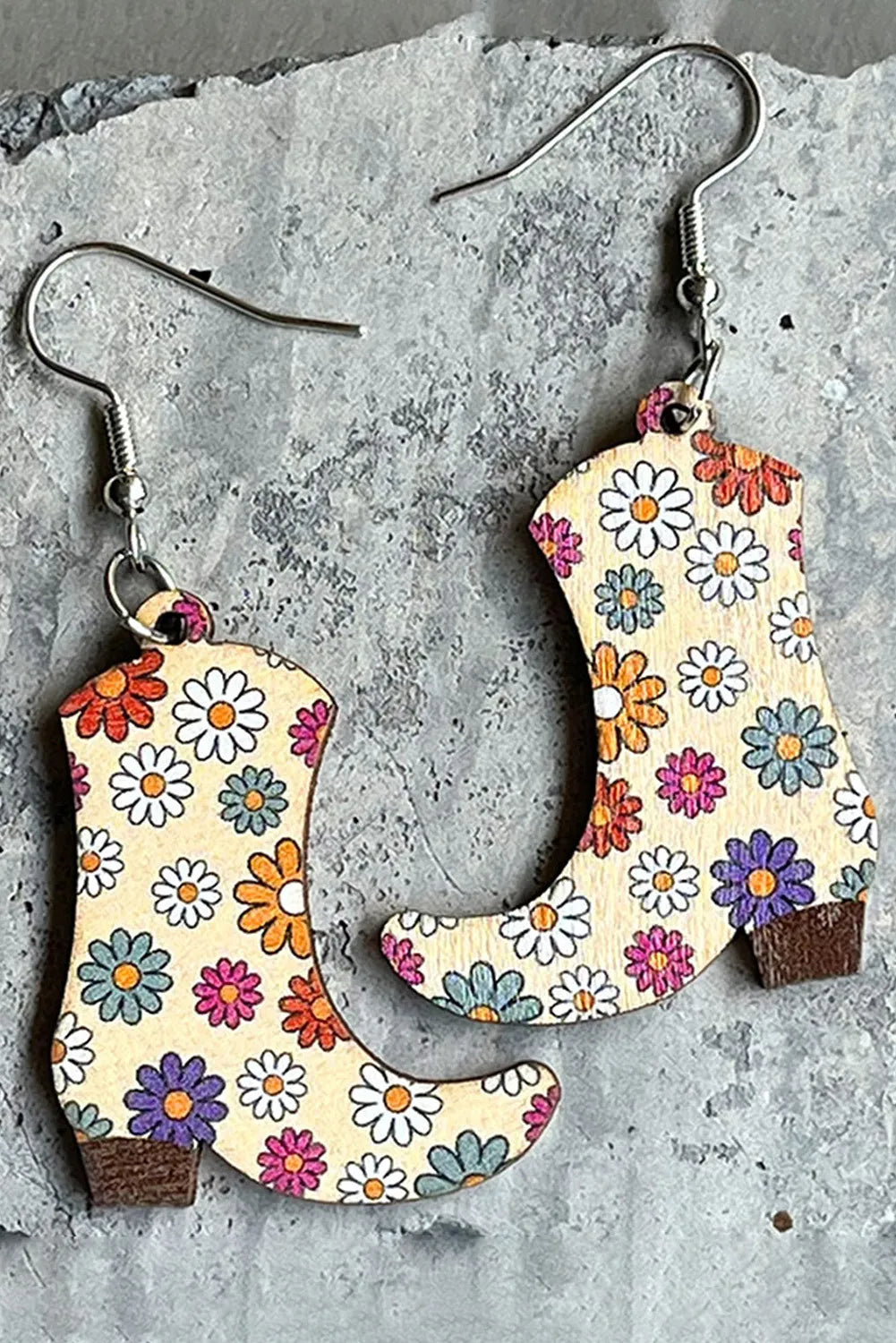 Floral Boot Earrings