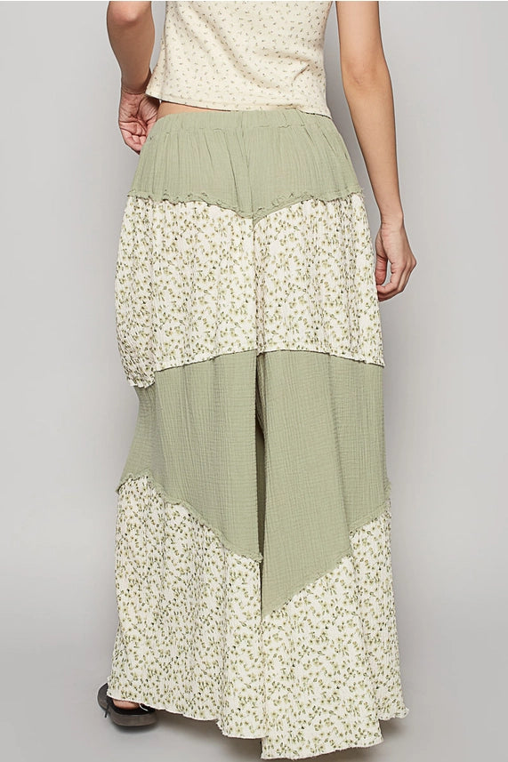 Gail Green Floral Pant - SALE