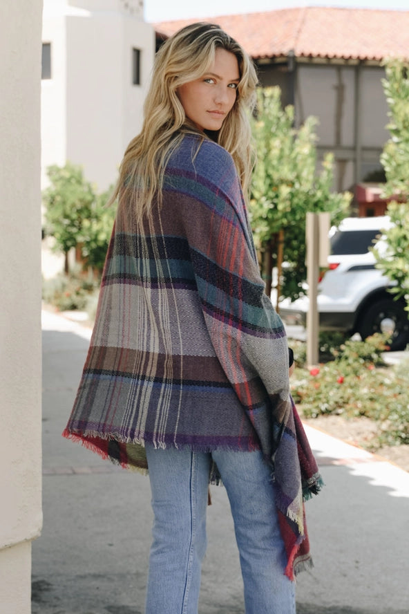 Multi Color Ruana