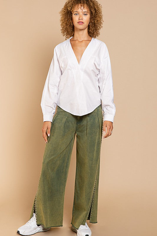 White Poplin Shirt - Sale