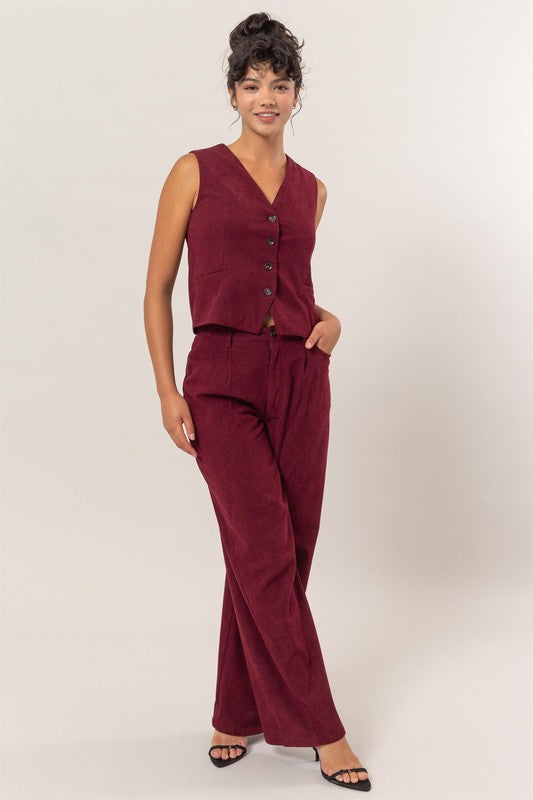 Wine Vest or Pant