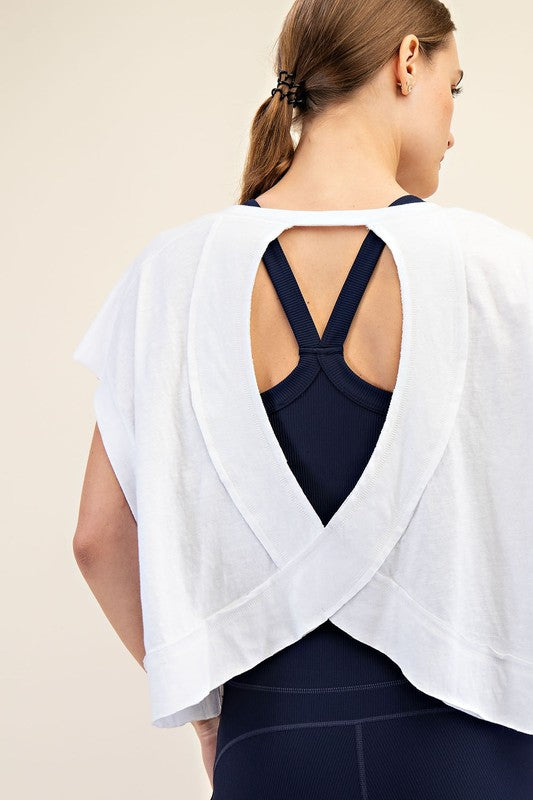Slub Open Back Top