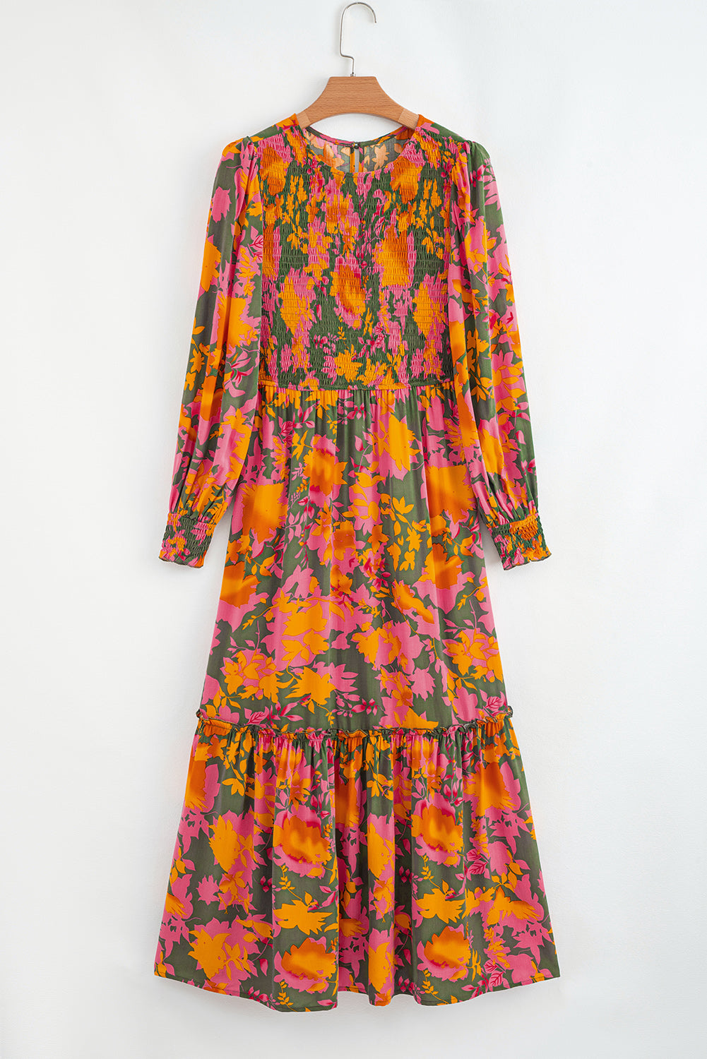 Ola Orange Floral Dress