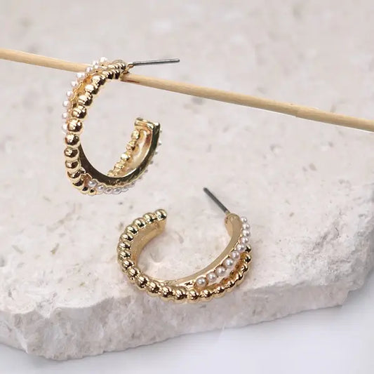 Pearl Ball Earrings