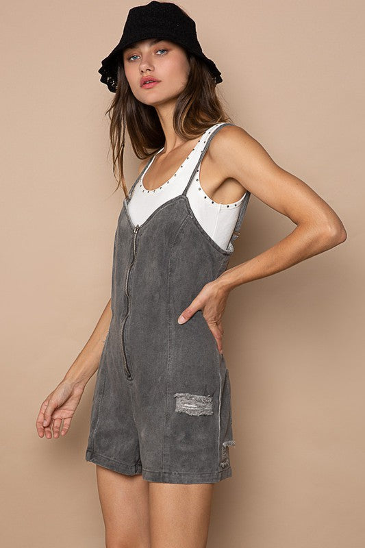 Denim Romper