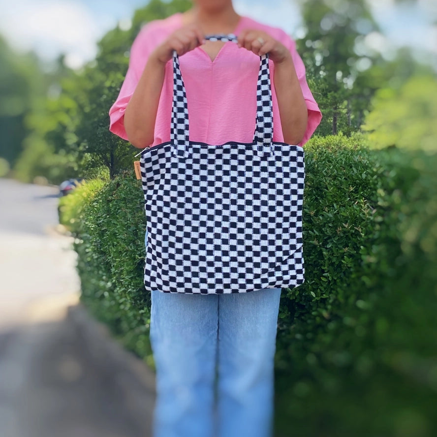 Checkered Tote