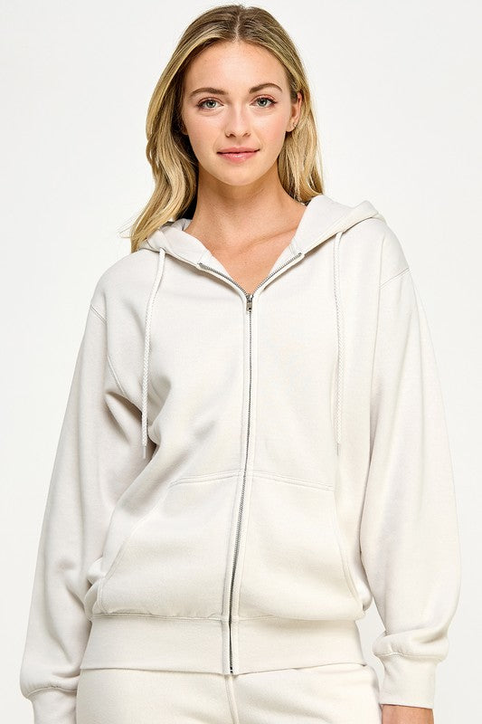 Oversize Fleece Zip Up