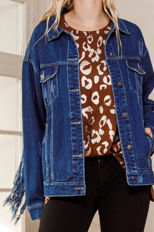 Fringe Denim Jacket