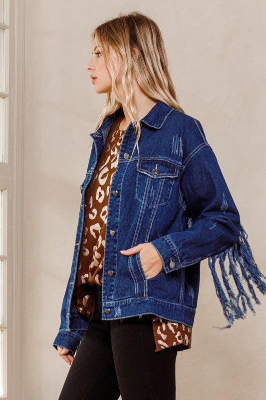 Fringe Denim Jacket