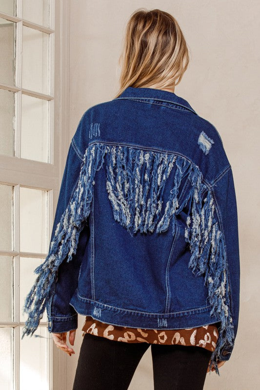 Fringe Denim Jacket