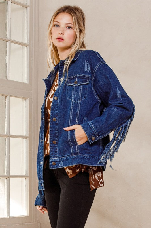 Fringe Denim Jacket