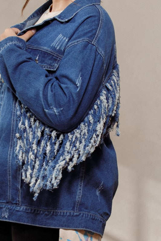 Fringe Denim Jacket