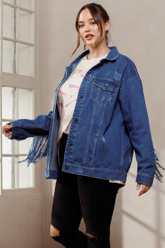 Fringe Denim Jacket