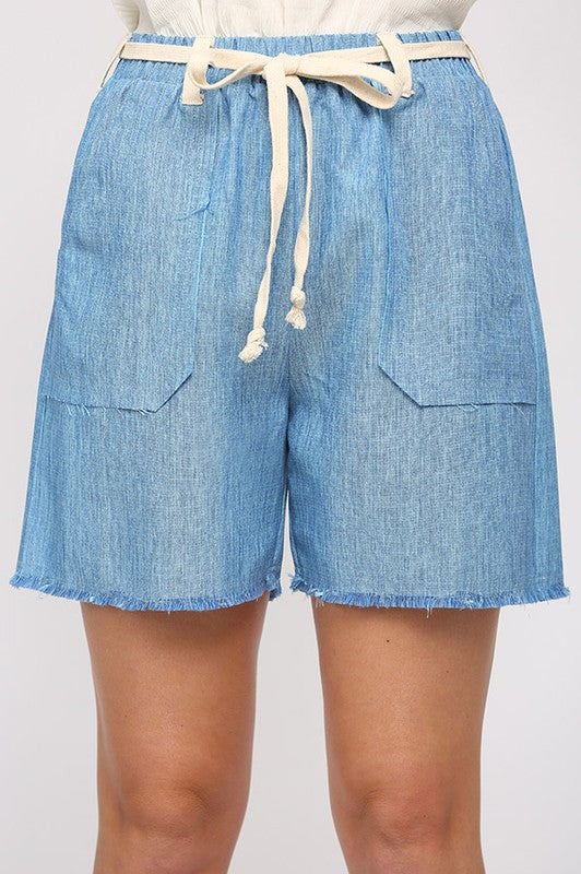 Blue Bermuda Shorts