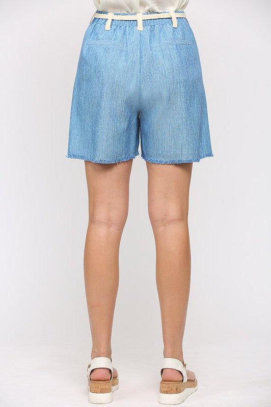 Blue Bermuda Shorts