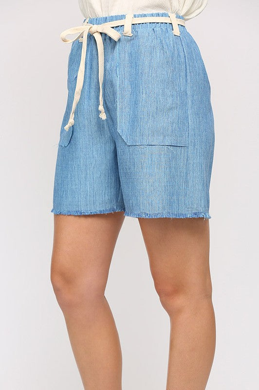 Blue Bermuda Shorts
