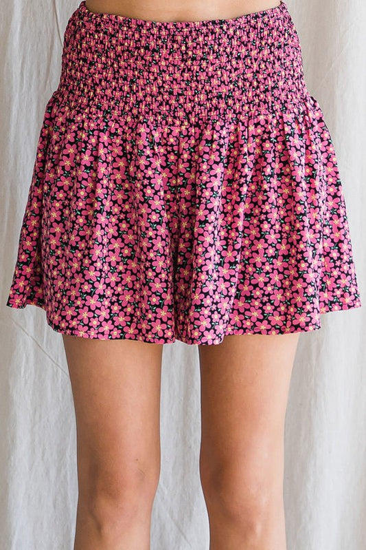 Pink Floral Shorts - SALE