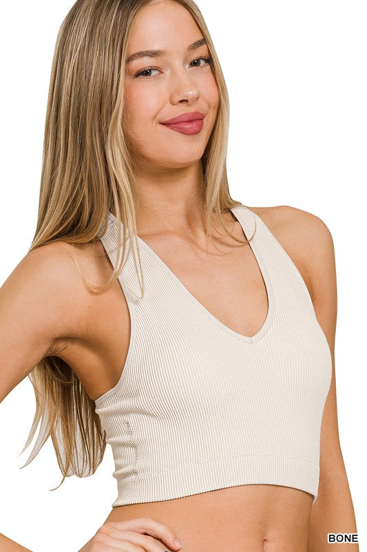 Ribbed Crop Tank