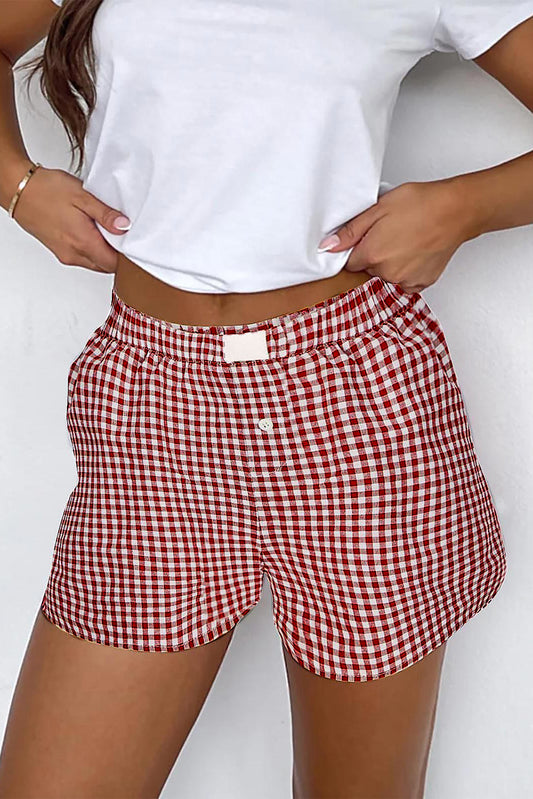 Red Gingham Shorts - SALE
