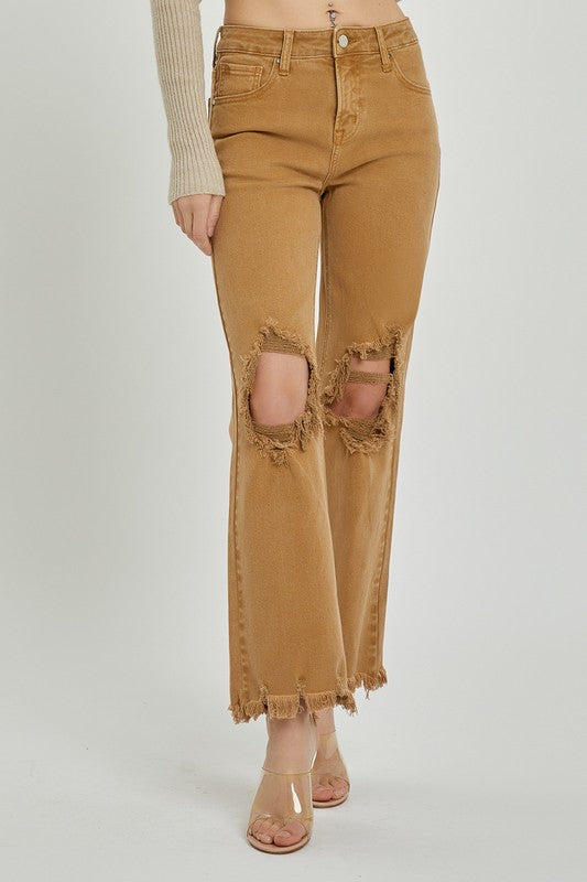Milly Camel Straight Leg Jean - SALE