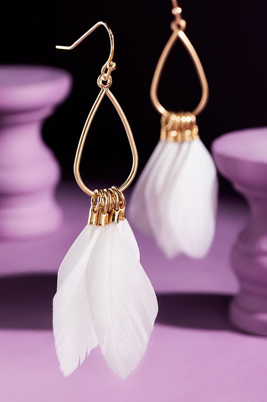 Whimsical Feather Earrings