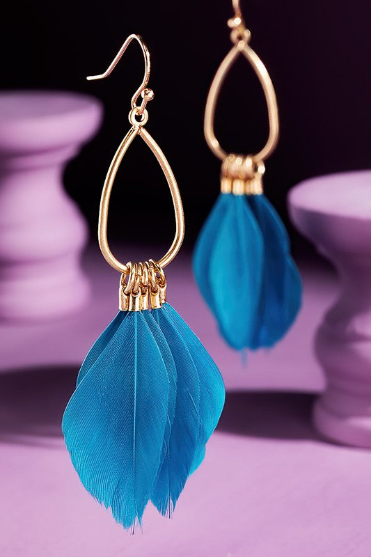 Whimsical Feather Earrings