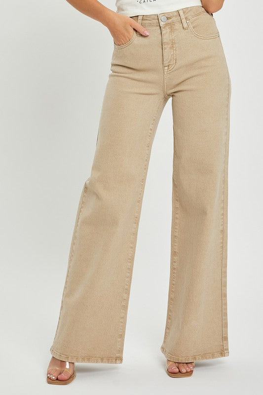 Anna Khaki Tummy Control Jean - SALE