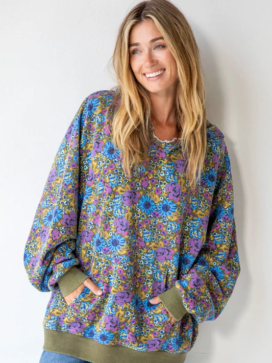 Floral Oversized Hoodie