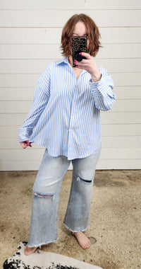 Blue Stripe Blouse