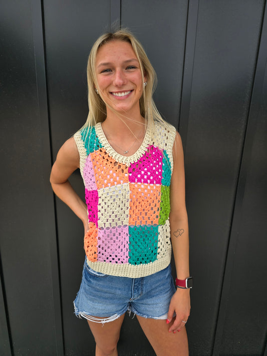 Checker Sweater Vest - SALE