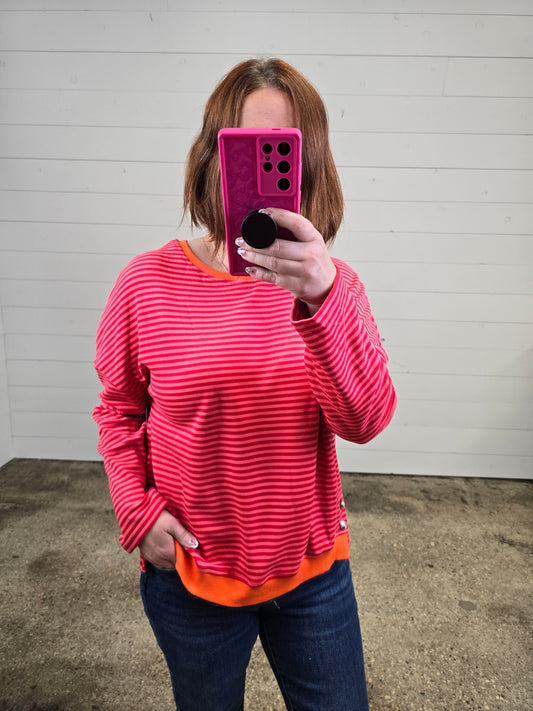 Striped Tomato Top - SALE