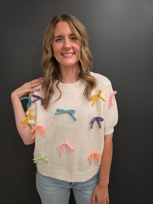 Bow Detail Sweater - SALE