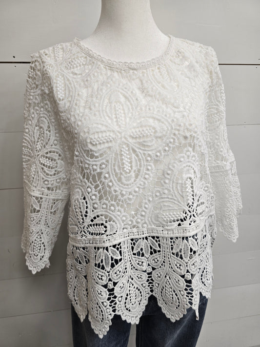 Boho Macrame Blouse - SALE