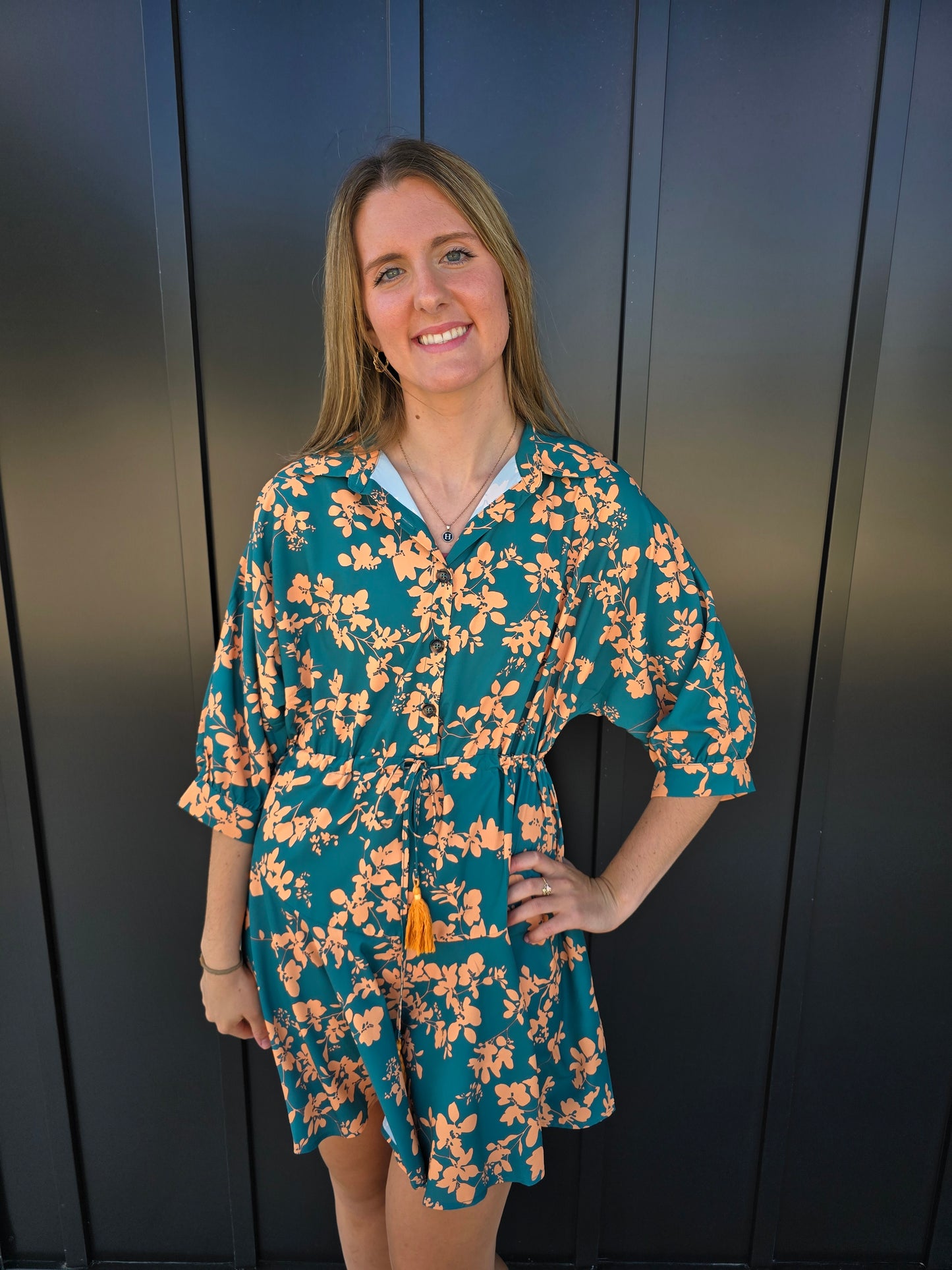 Green Floral Dress