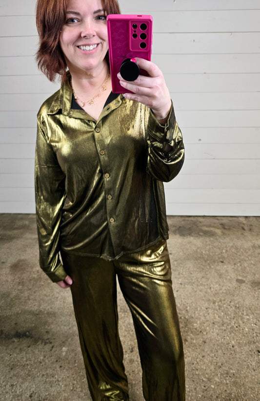 Metallic Pant SET