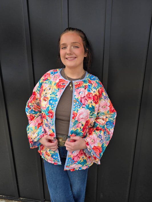 Floral Quilted Jacket
