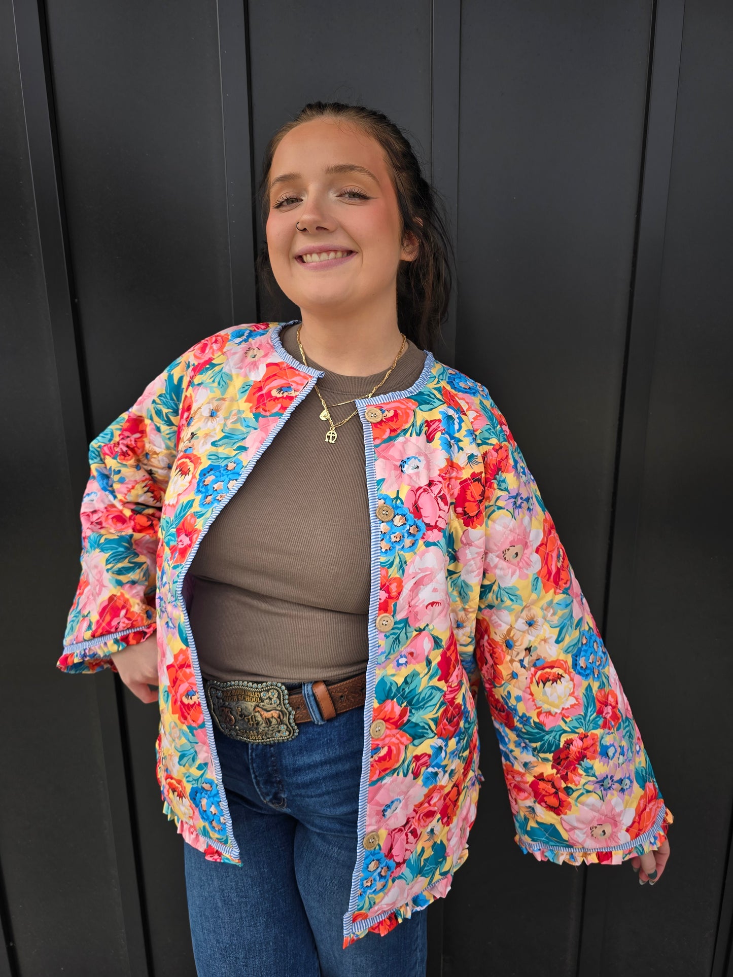 Floral Quilted Jacket