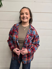 Blue/Red Plaid Shirt - SALE
