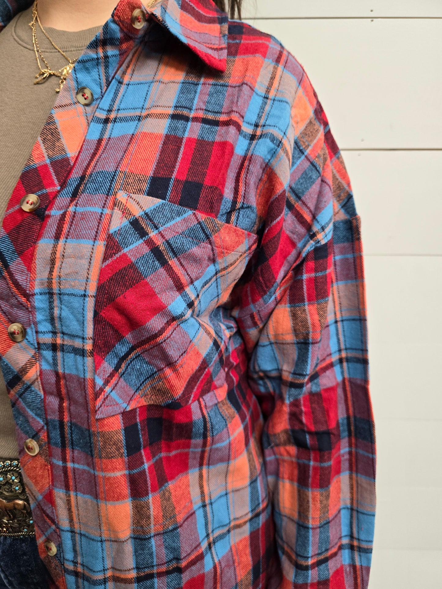 Blue/Red Plaid Shirt