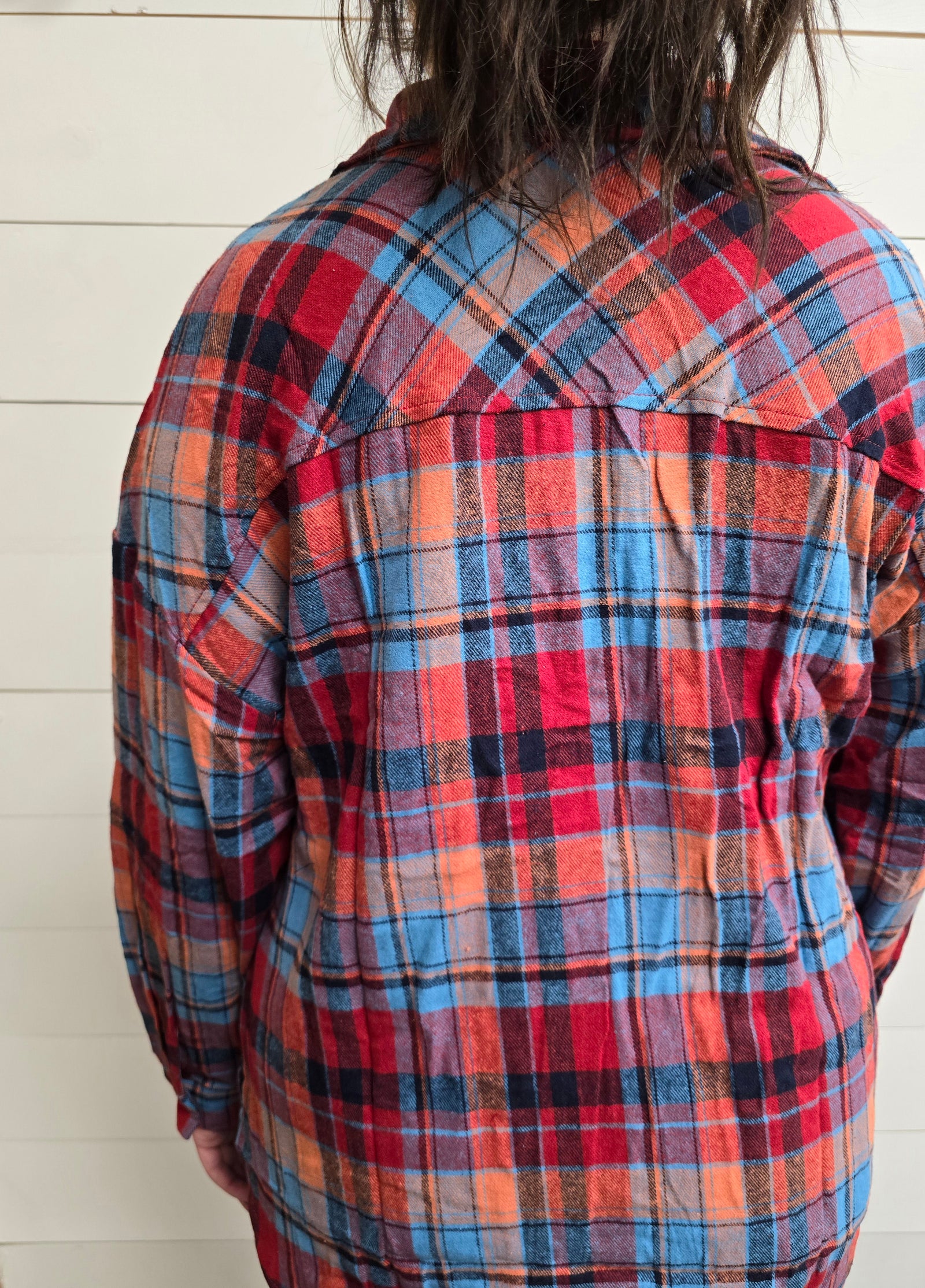 Blue/Red Plaid Shirt - SALE