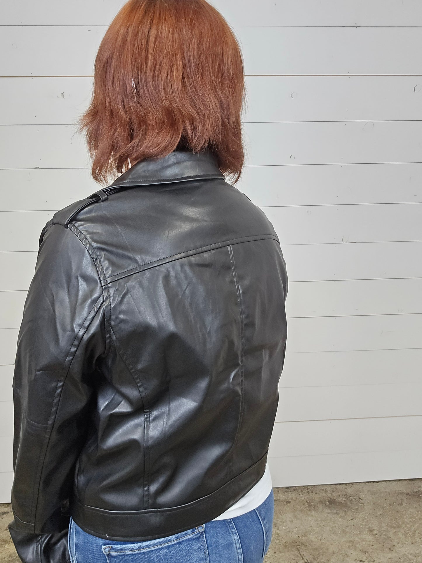 Faux Black Jacket - SALE